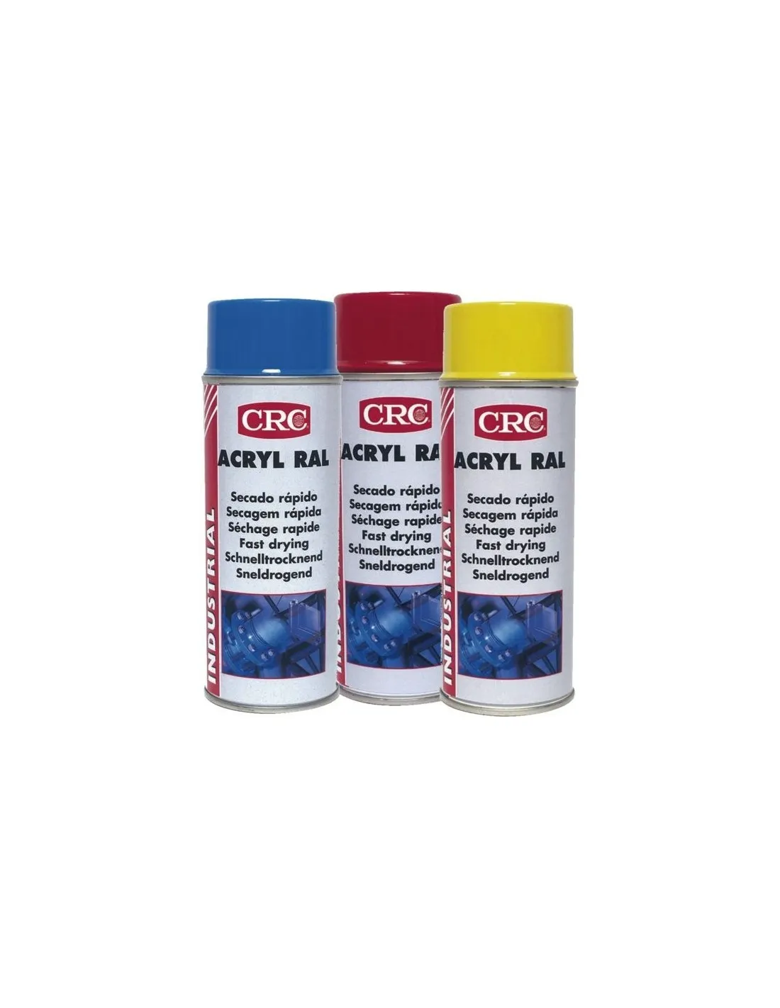 6 peinture acrylique de finition520ml-400ml antirouille rouge feu ral30-Peinture acrylique de finition