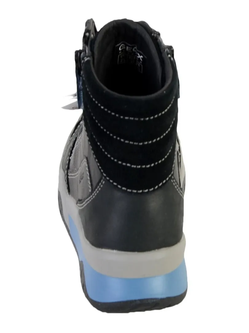 Basket Montante Geox EnfantGarçons J Perth B.D - SYNT+WAX.LEA - Noir