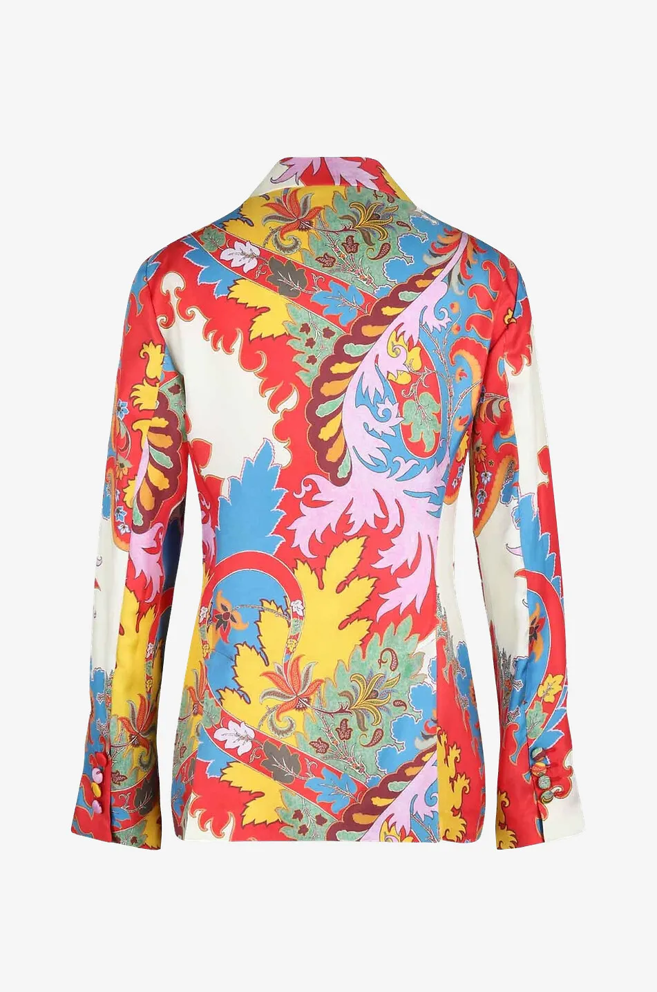Blazer en soie imprimé Paisley