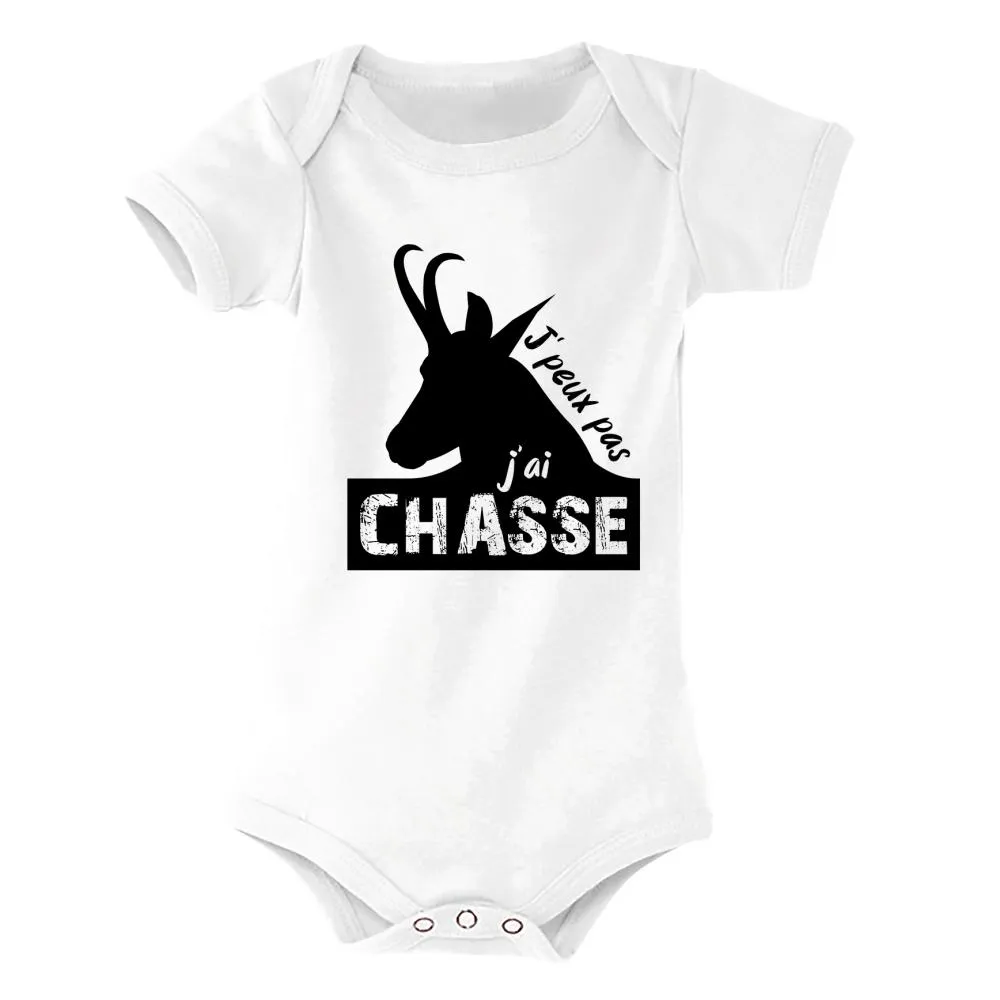 Body Bébé Chasseur Chamois – J’peux pas j’ai chasse