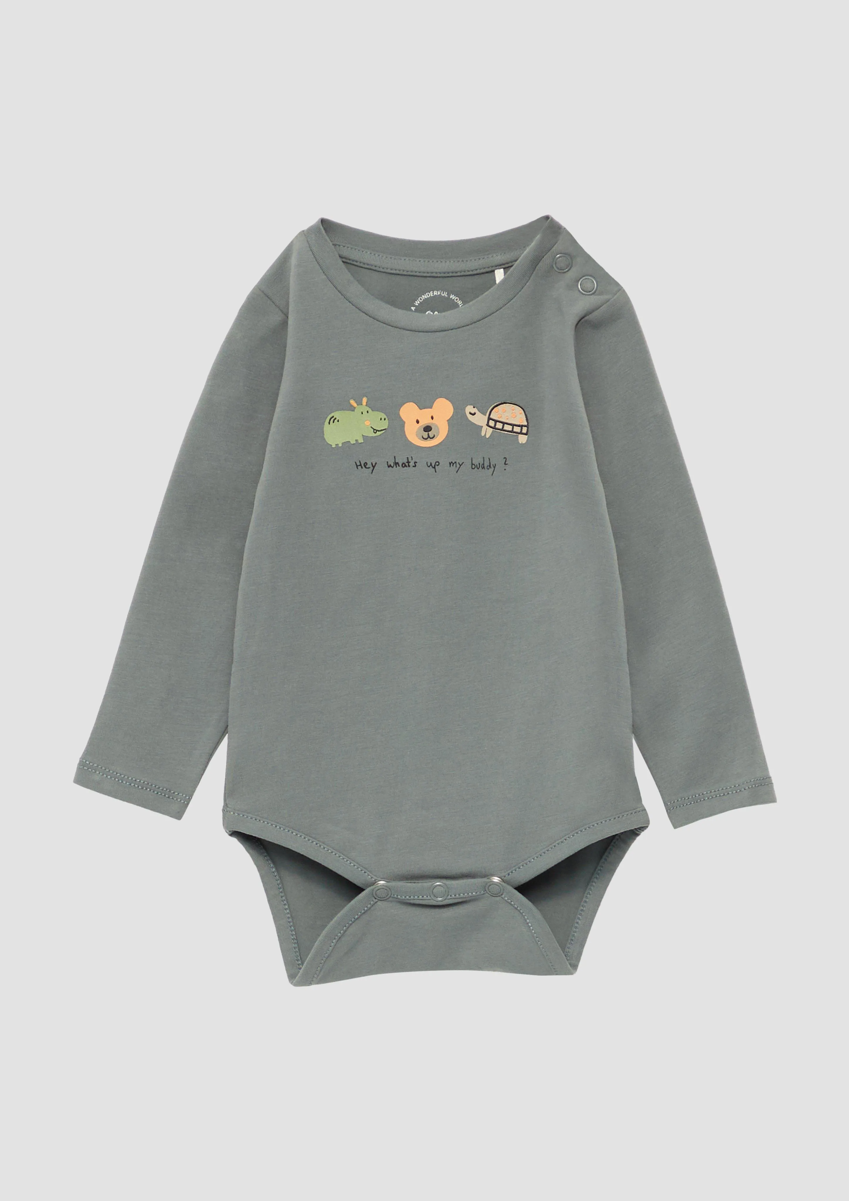 Body en coton mélangé à motif sticker