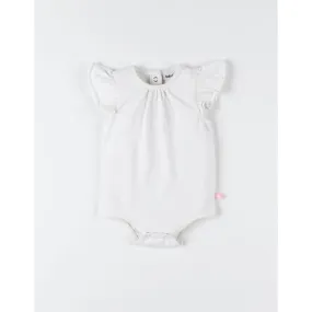 Body tiddy manches volants blanc - Noukies