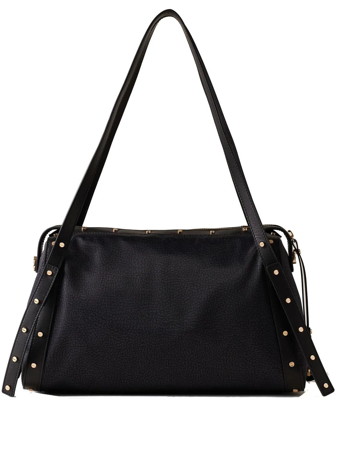 Borbonese Metropole  Sac D'épaule Noir Foncé - Achetez À Prix Outlet!