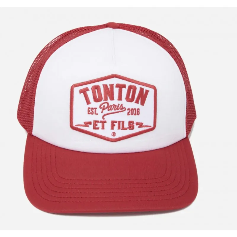 Casquette "Trucker" Rouge Blanc - Tonton & Fils