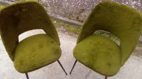 chaises des annees 70 kaki