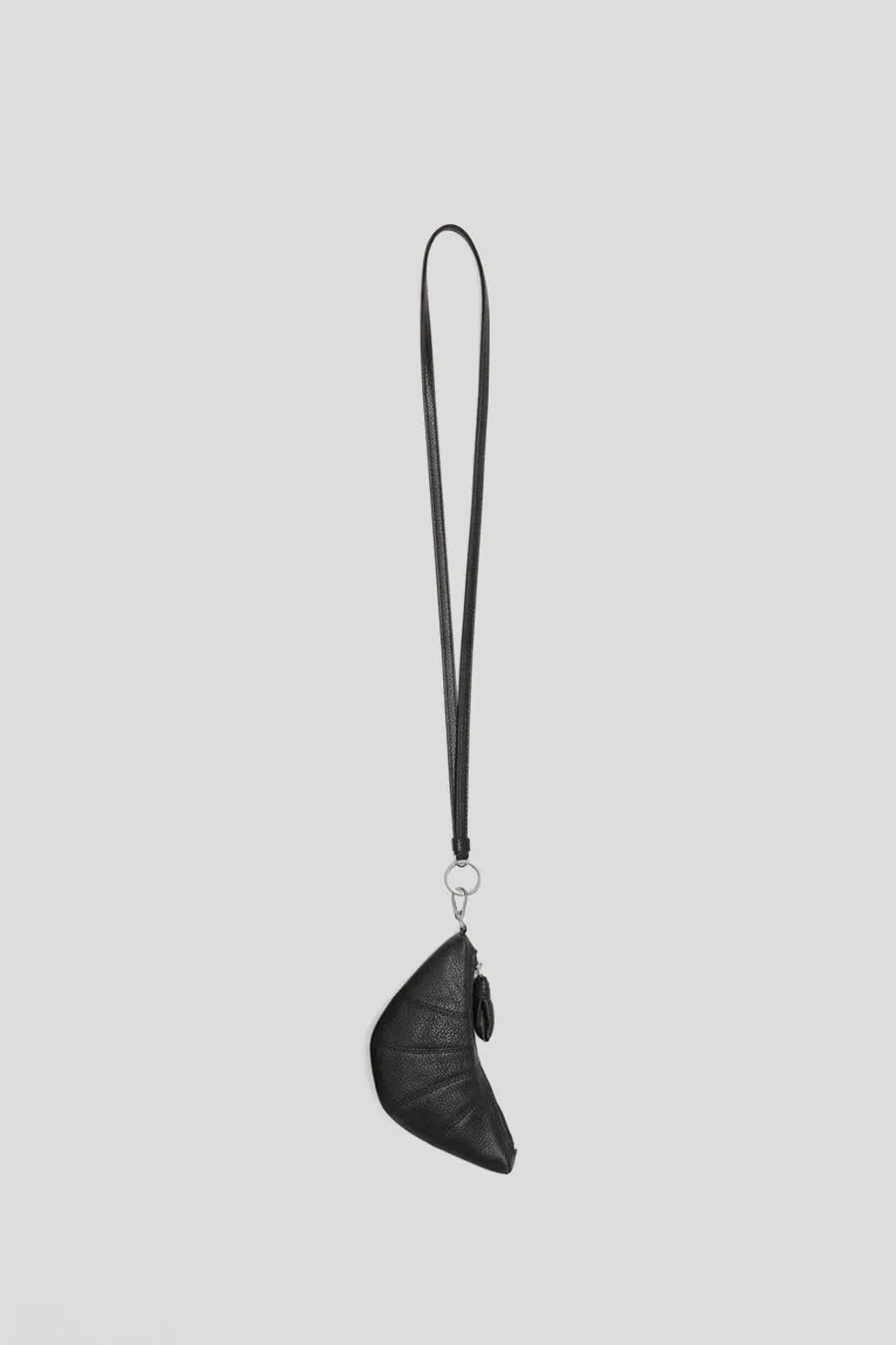 COLLIER PORTE-MONNAIE CROISSANT NOIR