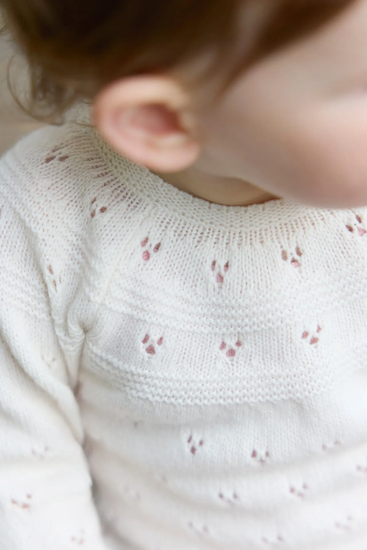Combinaison - bébé détail ajouré laine et coton