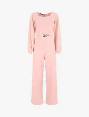 Combinaison droite manches longues - Rose