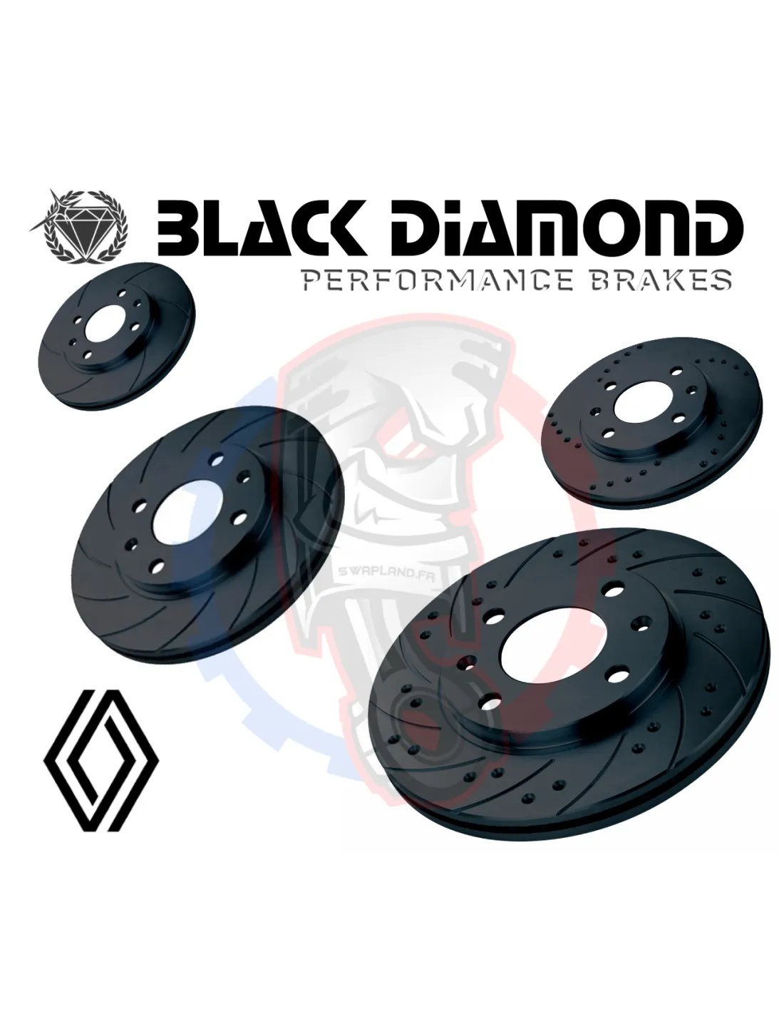 Disques de frein Black diamond pour RENAULT 19 