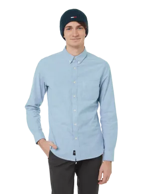 DOCKERS  Chemise stretch en coton mélangé - Bleu