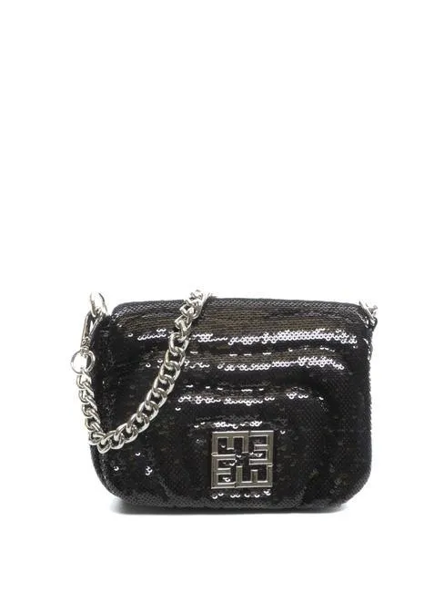 Ermanno Scervino Paola Sequin Micro-Sac À Bandoulière Le Noir - Achetez À Prix Outlet!