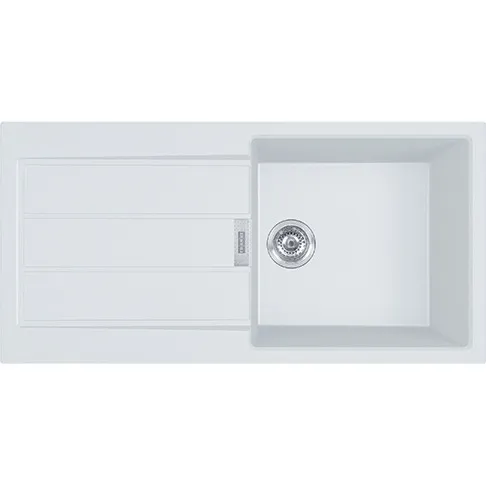 Franke Sirius 2.0 S2D 611-100 Tectonite évier à encastrer 1 bac XL avec égouttoir Blanc