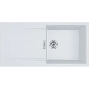 Franke Sirius 2.0 S2D 611-100 Tectonite évier à encastrer 1 bac XL avec égouttoir Blanc