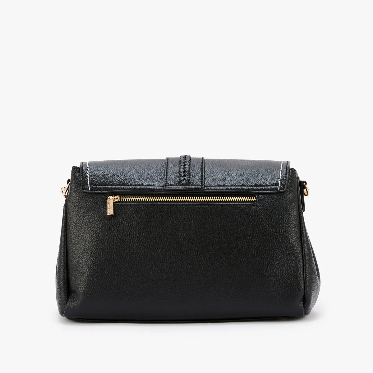 Grand sac porté épaule noir Nicolosi