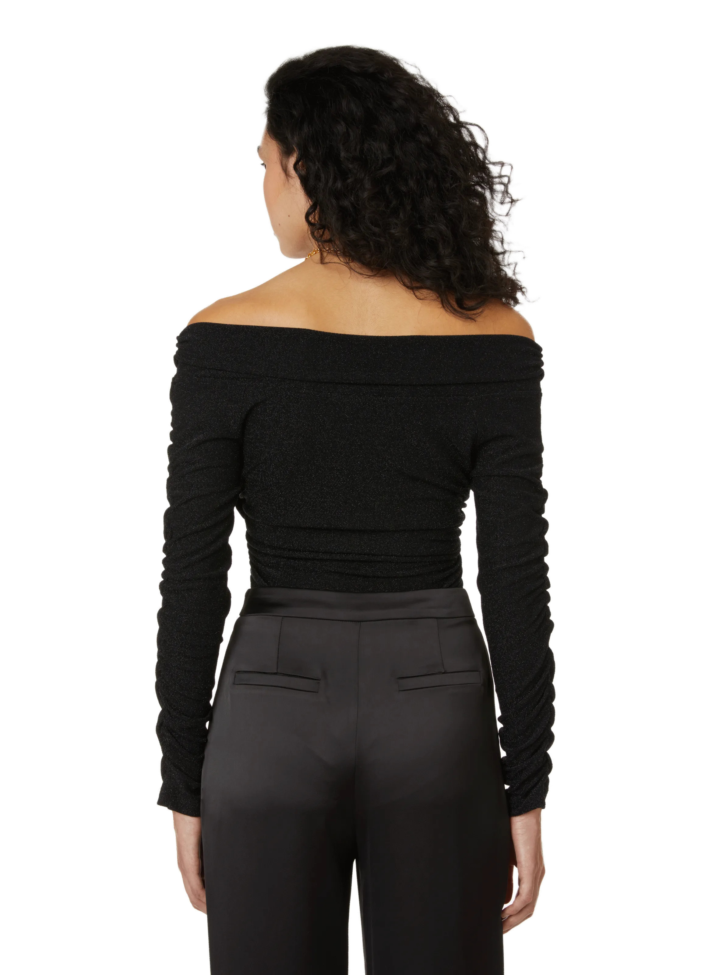 IN THE MOOD FOR LOVE  Top en lurex - Noir