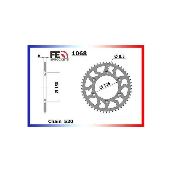 KIT CHAINE FE 250.TC/TE '14/15 13X48 RX/XW.SR*