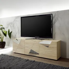 Meuble TV 3 portes beige  | 3 Suisses