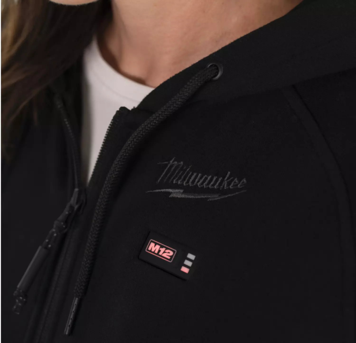 Milwaukee M12 HHLBL1-0 (M) Sweat à capuche chauffant pour femme noir