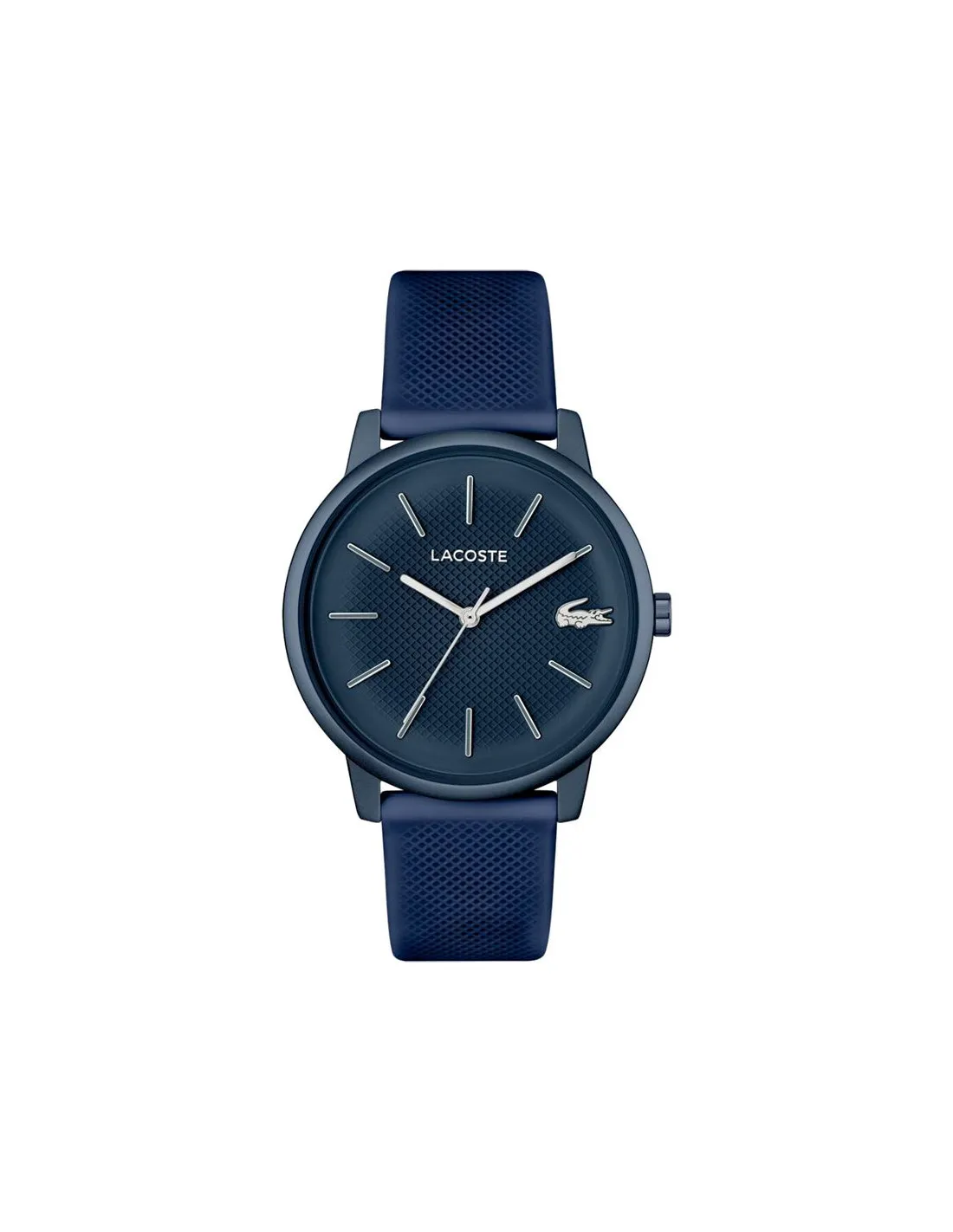 Montre 3 aiguilles, boîte en aluminium bleu semi-mat de 42 mm