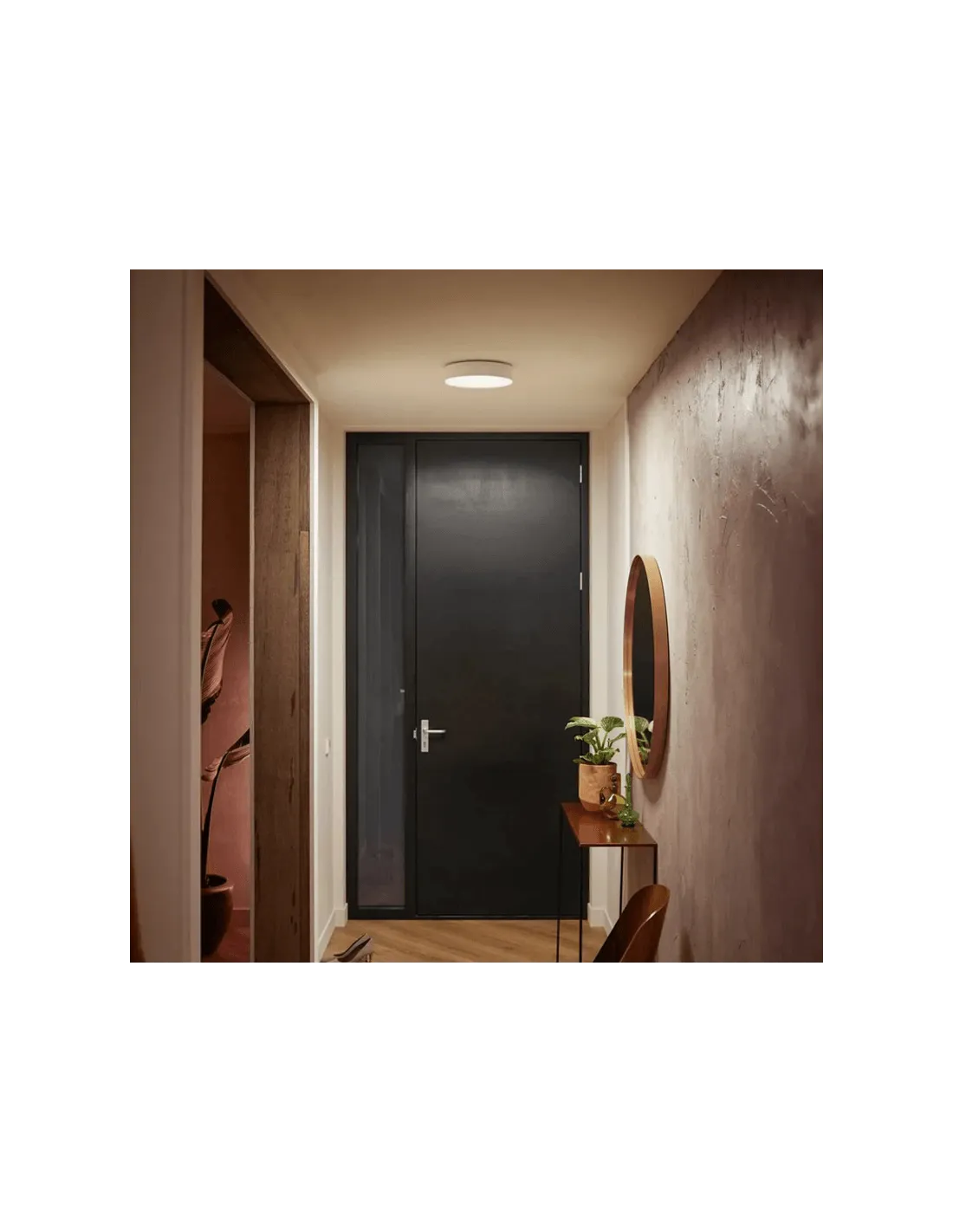 Petit Plafonnier LED Intelligent Blanc Enrave | leonleds