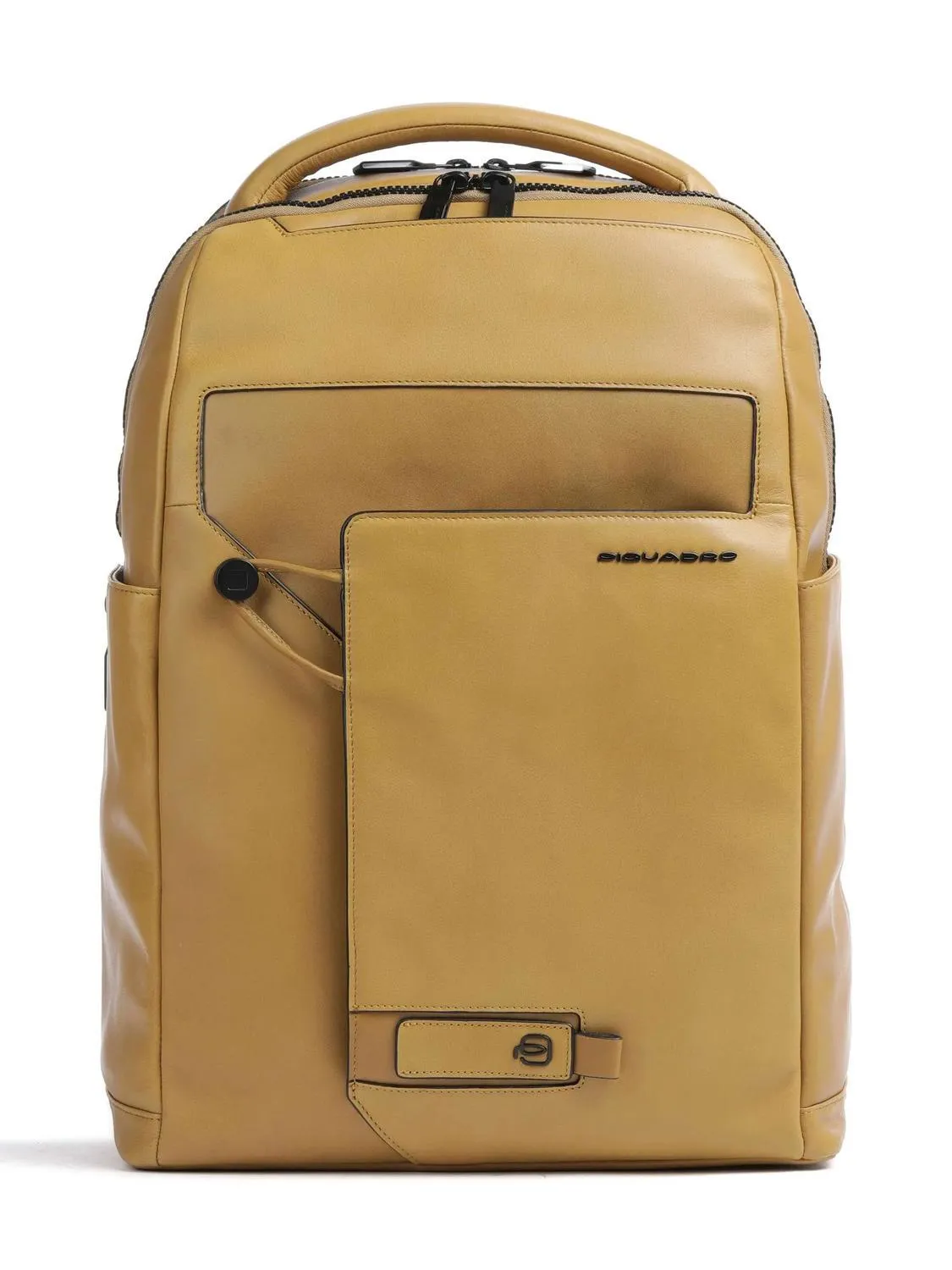 Piquadro Aye Sac À Dos Pour Ordinateur Portable 15,6", En Cuir Jaune - Achetez À Prix Outlet!