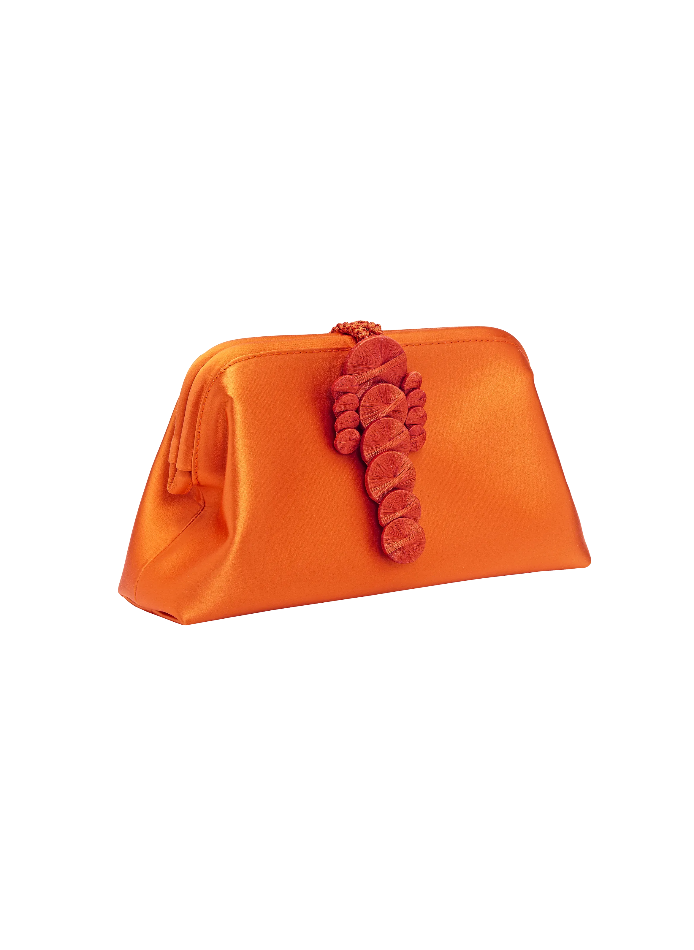 POCHETTE LATTE ALESSA MANDARINE - SERENA UZIYEL pour FEMME | Printemps