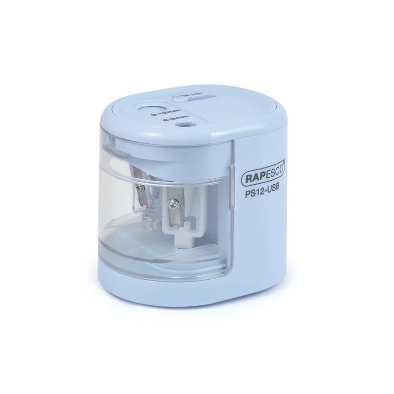 RAPESCO Taille-crayon électrique double PS-12-USB bleu