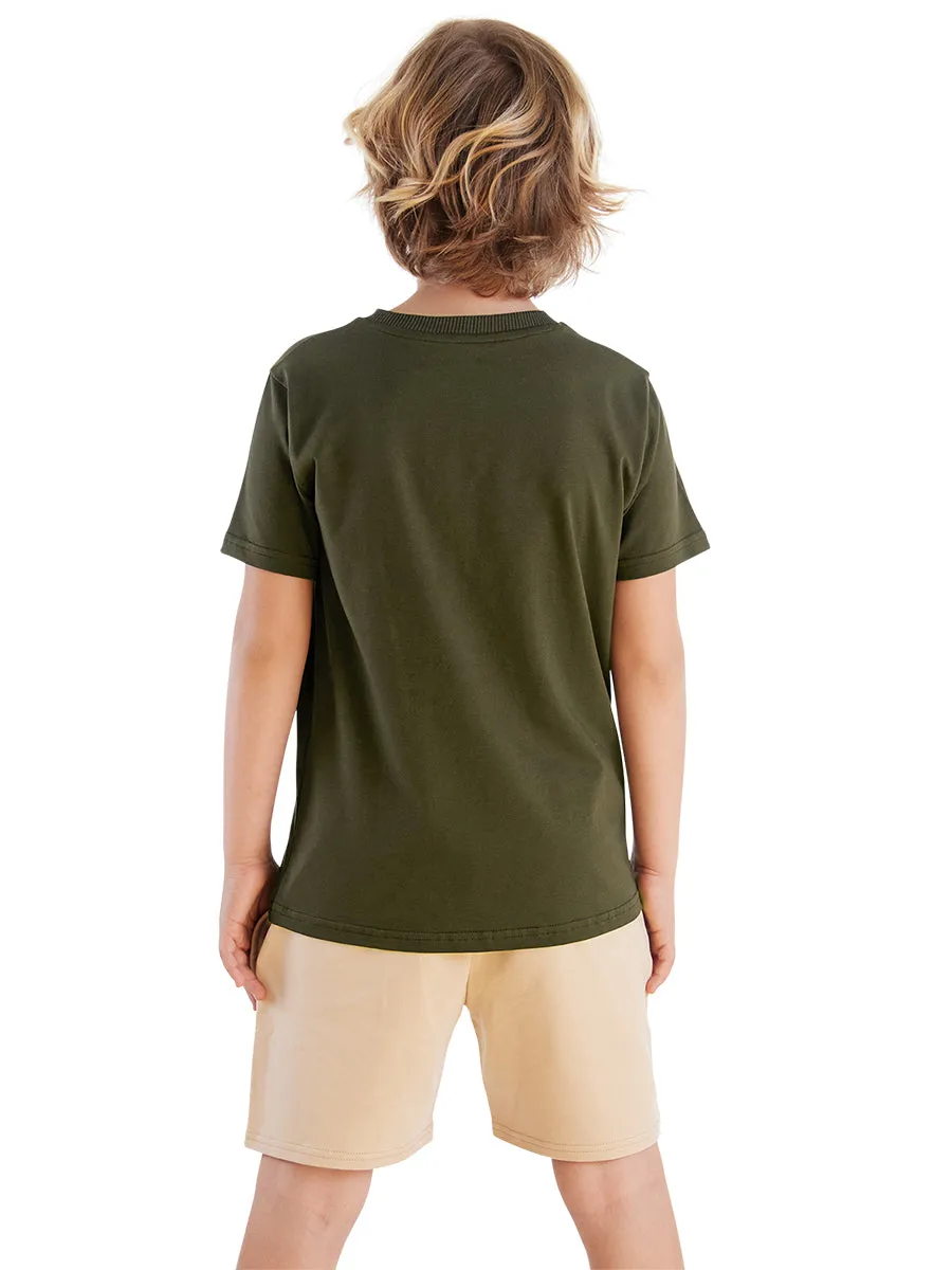 rhino erkek ocuk t-shirt ort takim