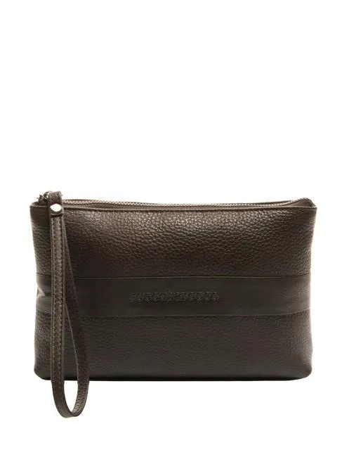 Roccobarocco John Pochette En Cuir Brun - Achetez À Prix Outlet!