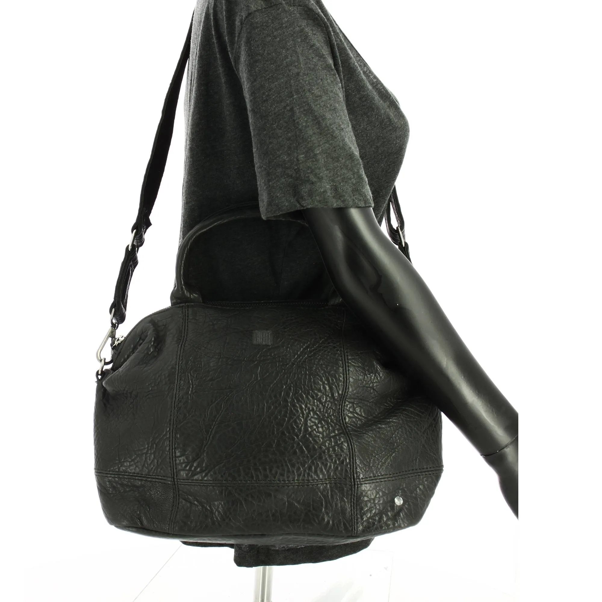 Sac Biba porté main Franklin en cuir effet bullé FRA2L