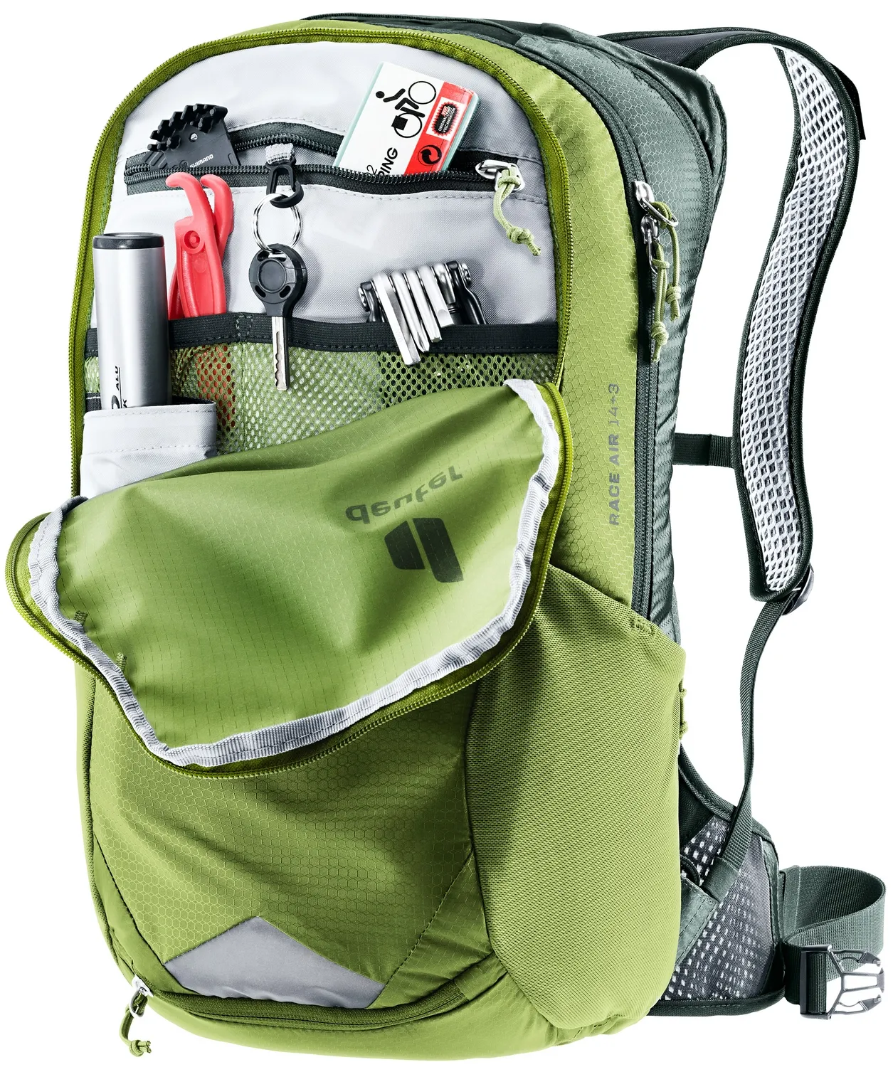 Sac à Dos deuter Unisex Race Air 14+3 Meadow Ivy