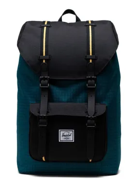 Sac à Dos Herschel Supply Co. Little America Mid-Volume Harbour Blue Grid Black Amber Yellow