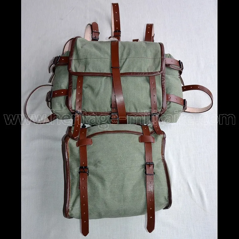 Set complet Sac à dos Supérieur, Inférieur et musette modèle 1935 France