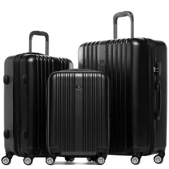Set de valise rigide bleu TOULOUSE ensemble de bagage extensible