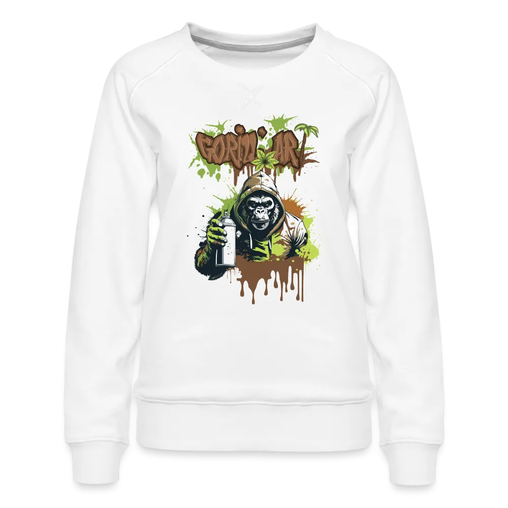 Sweat ras-du-cou Premium Femme Gorill'art #1