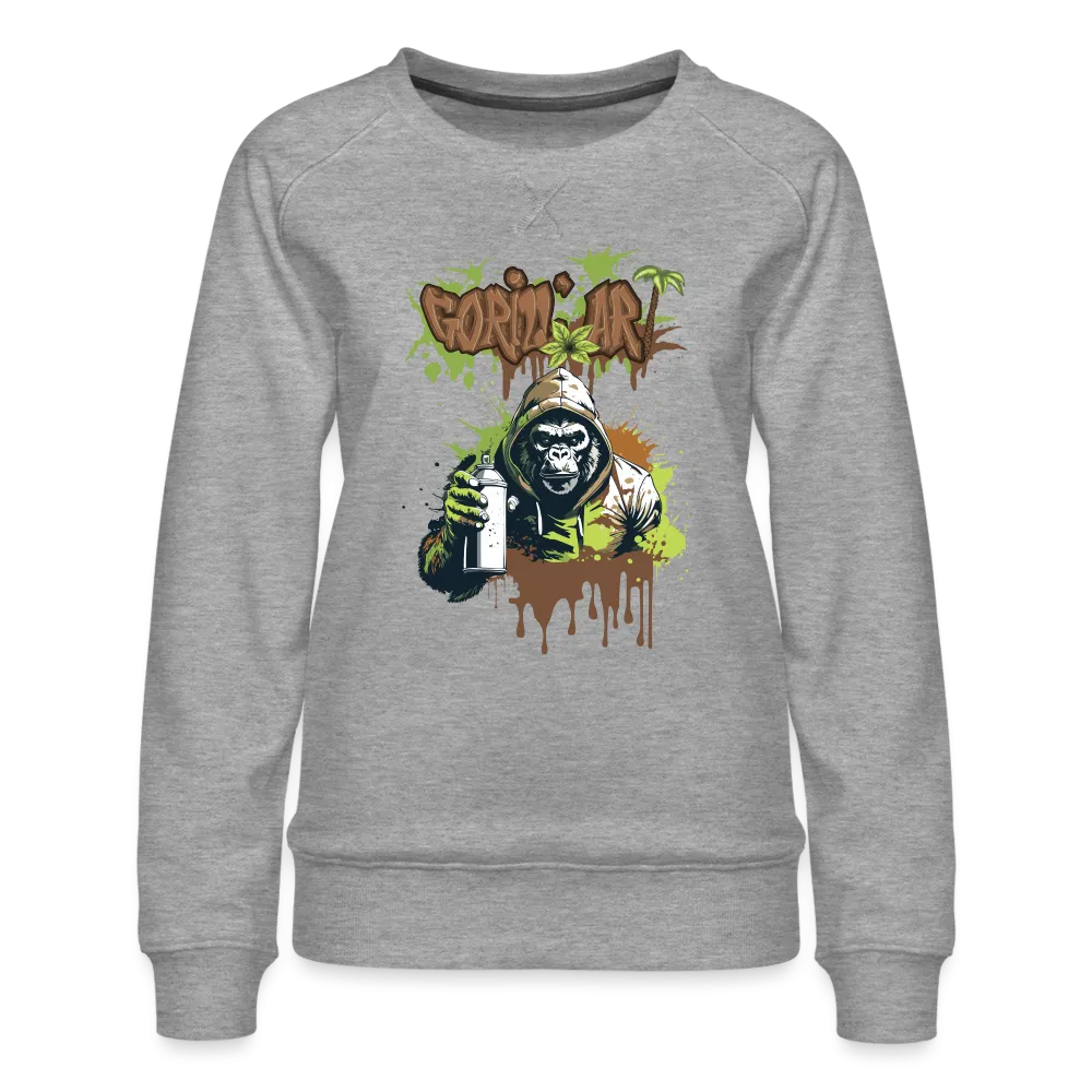 Sweat ras-du-cou Premium Femme Gorill'art #1