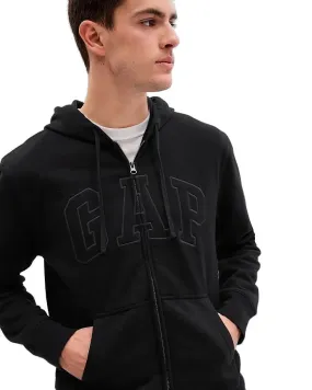 sweat-shirt GAP Heritage Logo Zip - True Black V2 2 - men´s