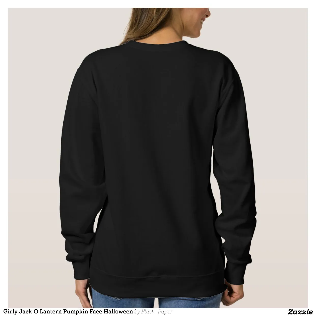 Sweatshirt Fille Jack-o'-lantern Citrouille Face Halloween