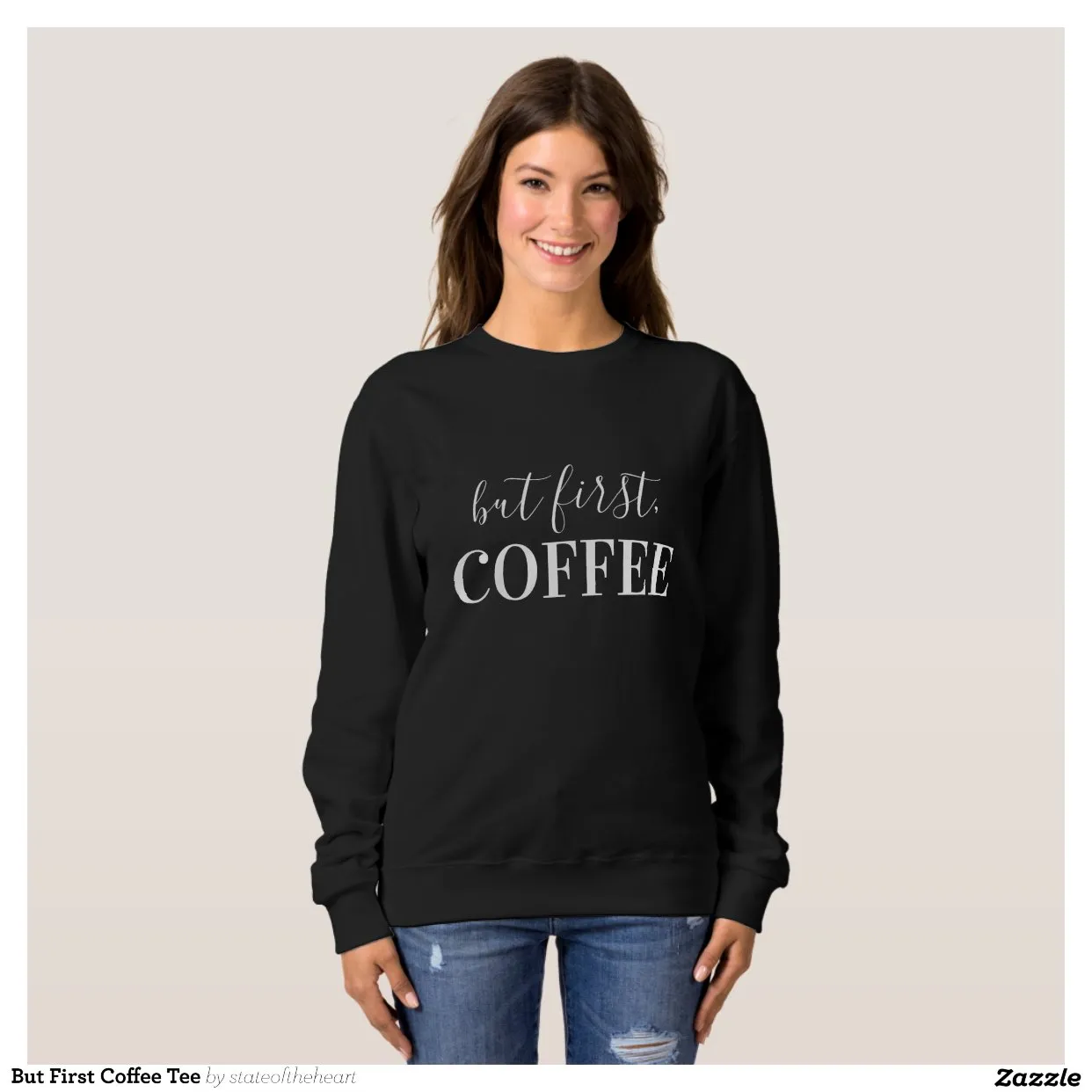Sweatshirt Mais le premier café Tee