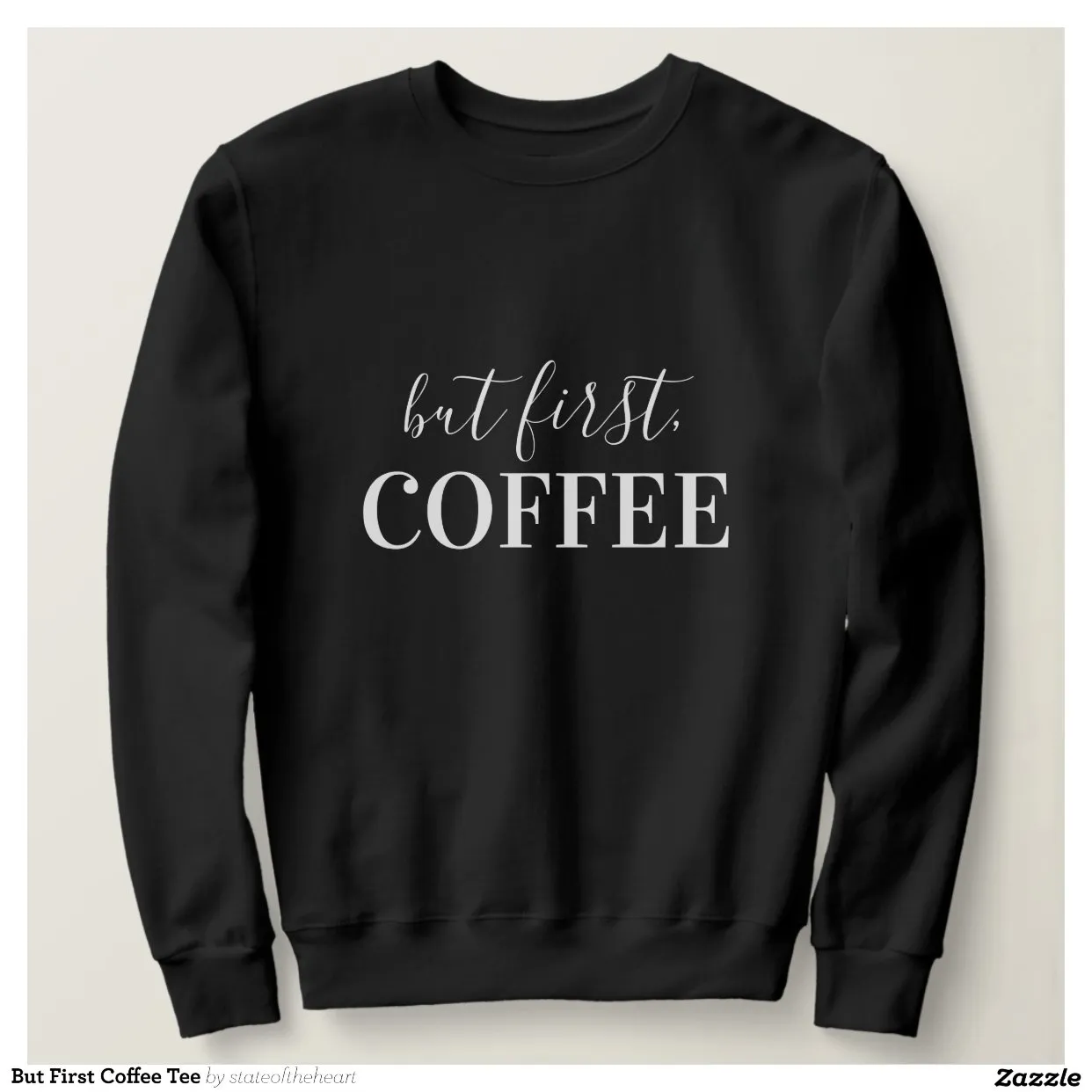 Sweatshirt Mais le premier café Tee