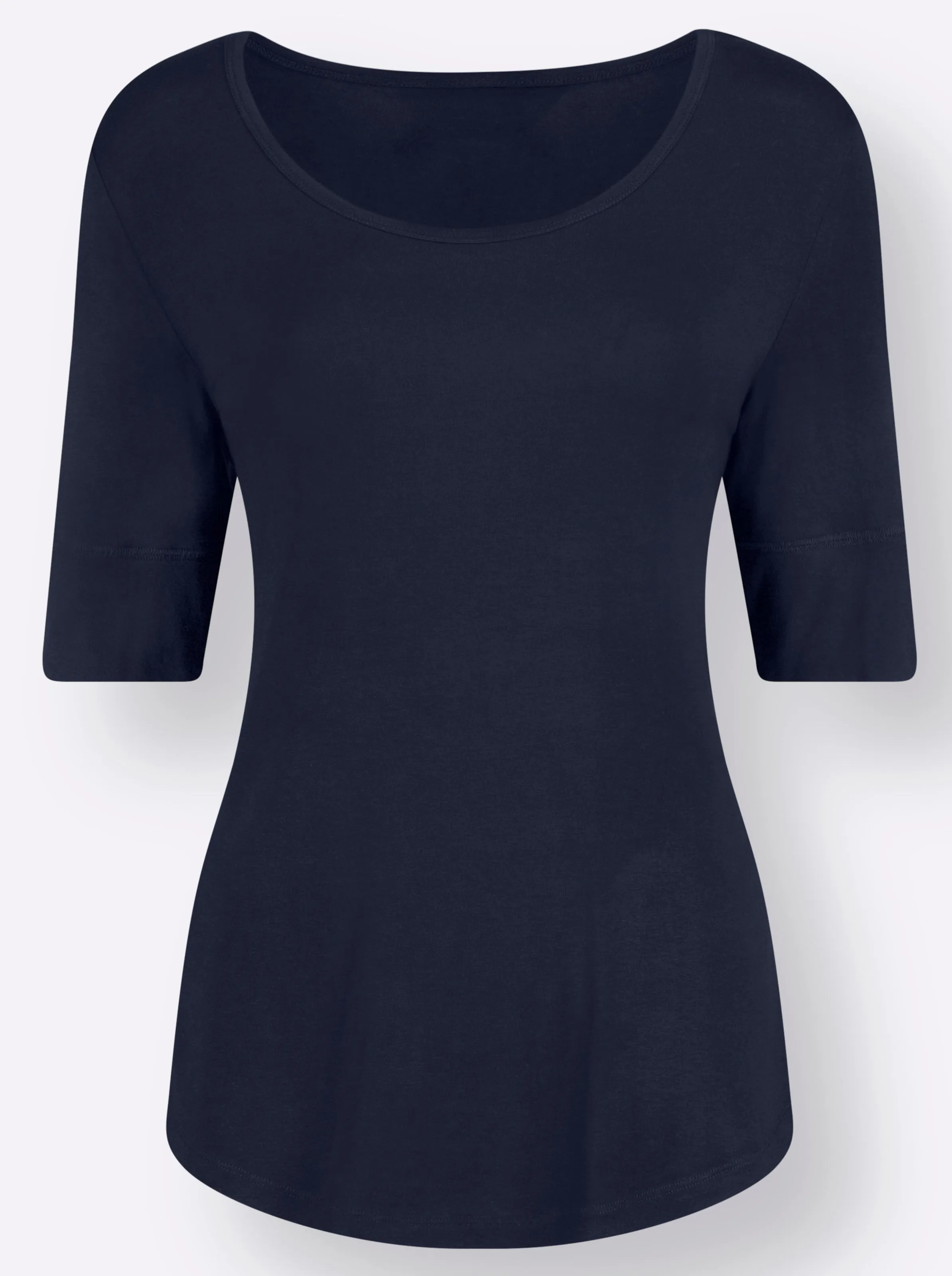 T-shirt avec bords-côtes doublés aux manches