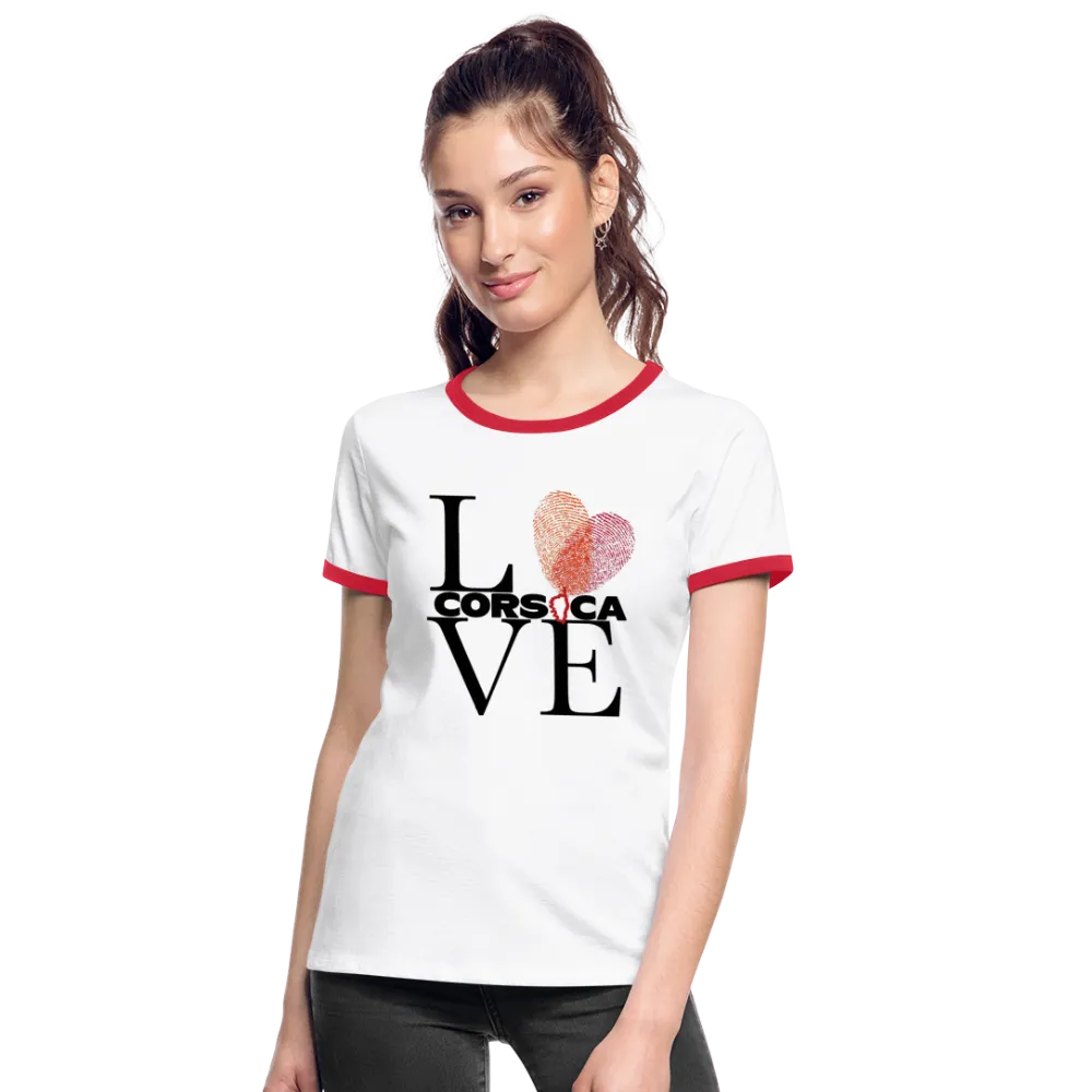 T-shirt contrasté Love Corsica