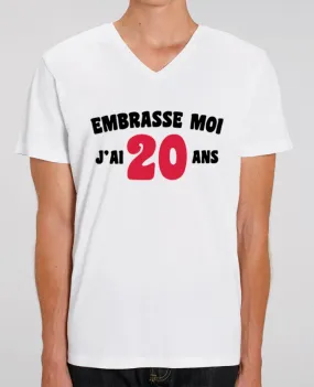 T-shirt homme Embrasse moi j'ai 20 ans par tunetoo