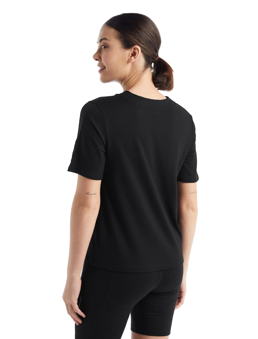T-Shirt Icebreaker Femme ZoneKnit SS Tee Black