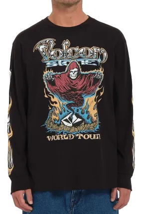T-shirt Volcom Stone Ghost LS - Black - men´s