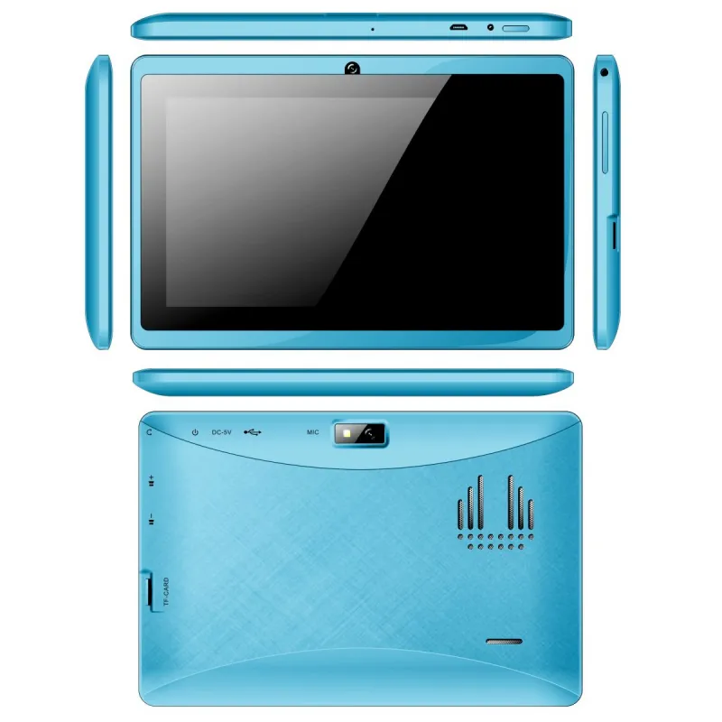 Tablette 7 pouces Quad Core Android 6.0 24Go Bleu