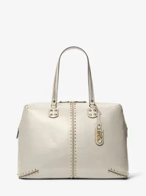 Très grand sac de week-end Astor en cuir clouté