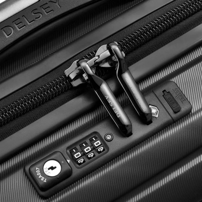 Valise cabine rigide Delsey Shadow 5.0 Slim 55 cm Noir