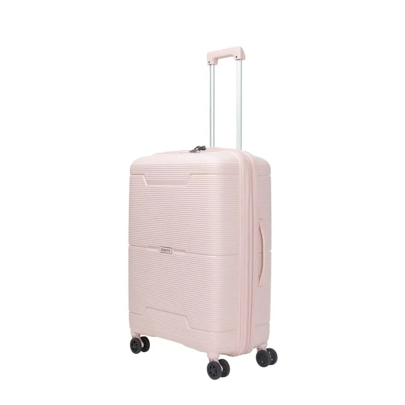 Valise rigide Sohito extensible Haree 67 cm Macaron pink - Rose