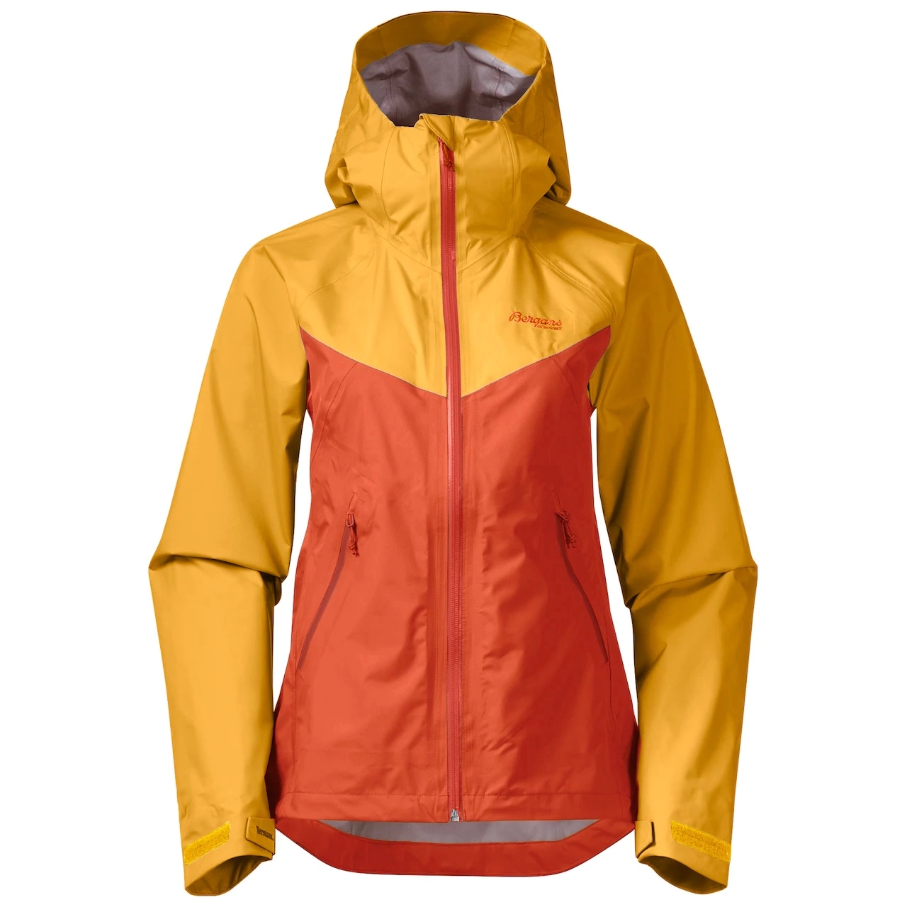 Veste Bergans Women Letto V2 3L W Jacket Brick/Light Golden Yellow